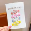 Pinzas para el pelo de colores dopamina estilo coreano para niñas, lindos y versátiles accesorios pequeños para el cabello que no dañan el cabello, adecuados para flequillos laterales de bebé
