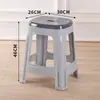 Banqueta de Plástico para Uso Doméstico na Sala de Estar, Espessada para Adultos, Banqueta Econômica para Mesa de Jantar, Cadeira de Borracha, Fabricante Banqueta Alta, Design Simples e Criativo