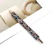 Bolígrafo de Diamante Completo Business AB Transfronterizo Alta Apariencia Bolígrafo de Clic con Pedrería Arcilla Cerámica Hecha a Mano Pura Bolígrafo Incrustado con Diamante En Stock Venta al por Mayor