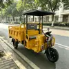 Triciclo a Gasolina con Techo, Exportación Transfronteriza Resistente al Desgaste para Transporte de Carga en Arena y Grava