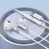 Fone de Ouvido com Fio de Áudio Digital Tipo-C Semi-In-Ear com Controle no Fio para Chamadas Ouvir Músicas Subwoofer Fone de Ouvido Redondo