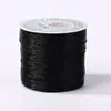 Fio Elástico Plano Colorido do Fabricante 0,8mm Cordão Elástico Pulseira DIY Fio para Montagem Tecelagem Manual Fio para Miçangas