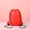 Mochila Saco com Cordão de Poliéster Mochila Esportiva ao Ar Livre Bolsa de Tecido Oxford Cordão Conveniente Basquete Saco de Armazenamento Impermeável