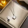 Collar Elegante Estilo Coreano de Lujo Ligero con Circonita Completa en Cobre Microincrustado para Mujer, Galvanizado en Oro Real, Cadena Sencilla y Moderna Exquisita para Clavícula para Mujer