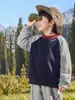 Moletom Youou infantil gola redonda 2026 outono nova roupa vestuário infantil bebê primavera e outono top da moda