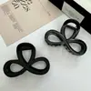 Grampo de Cabelo Simples Fosco de 8 Caracteres para Mulheres, Prendedor de Cabelo Meio Preso, Pinça Tiburón Média Retro Elegante, Acessório de Cabelo