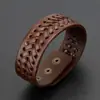Comércio exterior exportação ampla pulseira de moda masculina de couro tecido à mão pulseira Europa e os Estados Unidos popular cross-border fornecimento atacado