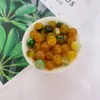 Pulseira de Contas Soltas de Ágata Bicolor Natural Contas para DIY Pulseira Tecida à Mão de Cristal Acessórios de Joias