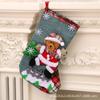 Meias de Natal Transfronteiriças Saco de Presente de Natal Meias Pequenas de Natal Pingente Saco Decoração Pendurada para Árvore de Natal
