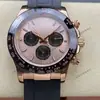 Reloj para Hombre Rolex Daytona Serie 40mm Multifuncional Cronógrafo Incrustado de Diamantes Mecánico Totalmente Automático Aliexpress