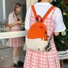 Mochila pequena portátil versátil para estudantes homens de grande capacidade em duas cores, bolsa de peito cruzada simples estilo japonês para mulheres