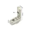 Accesorios para Perfiles de Aluminio Huangyu Wenzhou Conector de Ranura de Esquina Ángulo Recto Integrado Oculto Estándar Europeo Estándar Nacional 20/30/40/45