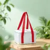 Saco térmico com zíper estilo bolsa de alumínio costurado bolsa personalizada não tecida bolsa para bolo isolamento térmico conservação de calor adicionar logotipo
