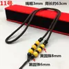 Cuerda para colgante de jade hecha a mano, cuentas largas de ágata, cuentas espaciadoras, collar de cuerda para hombres y mujeres, cuerda para colgante, cuerda, lote