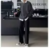 Calça Social Preta Retrô Elegante Estilo Hong Kong 2025 Nova Calça Casual Masculina Reta para Trabalho/Negócios Longa