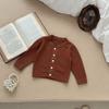 Mono de Punto 100% Algodón Puro para Otoño e Invierno con Patrón de Cerezas para Niños y Niñas, Cardigan Adecuado para Uso Diario, Estilo Dulce