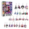Calendario de Adviento Navideño para Chicas Cazadoras de Kpop Transfronterizo, Caja Sorpresa, Colgante para Mochila, Llavero, Colgante Acrílico