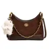 Bolsa transversal feminina nova 2026, moda retrô, versátil, bolsa transversal pequena estilo Chanel com padrão de losangos, bolsa de ombro com corrente, bolsa hobo feminina