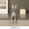 Armário de Vinho, Decorações para Bancada de TV, Enfeites de Coelho Sentado para Sala de Estar, Estilo de Alto Padrão e Nicho