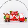Adornos de Paisajismo de Micropaisaje Papá Noel Reno Accesorios de Decoración Resina Transfronterizo Fabricante Directo Entrega Directa