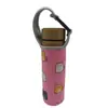Funda de Taza de 500 ml Tipo Hebilla Bolsa para Taza de Agua Termo de Vidrio Bolso de Mano Bandolera Funda de Tela Se Puede Imprimir con Logo para Prevenir Quemaduras