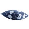 Almohadas de Cama de Algodón y Lino Estilo Japonés, Cojines de Oficina Cuadros Retro Hechos a Medida Olas Qinghai, Cojines para Sofá