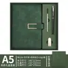 Conjunto de Caixa de Presente com Logotipo Personalizado para Caderno Caderno de Alta Qualidade com Fivela em Forma de U A5 Livro de Registro para Reuniões de Trabalho