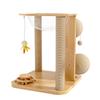 Estructura para trepar gatos, Cama para gatos, Cápsula espacial integrada, Juguete giratorio de madera maciza, Entretenimiento propio y alivio del aburrimiento, Rascador para gatos, Bola rascadora para gatos, Suministros para mascotas