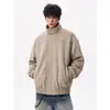 Jaqueta casual e confortável para primavera e outono, unissex, gola baseball retrô americana, estilo deserto, peça externa versátil para casais