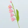 Campanilla de Viento Orquídea Hilo Acabado Hecho a Mano Flor de Orquídea de Cuatro Cabezas Estilo Ins Hogar Lujo Ligero Restaurante Decoración de Arreglo Floral