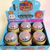 Bestseller transfronterizo Halloween gelatina de frutas squishy, juguete antiestrés de rebote lento, bolsa con cara sonriente de cuentas pop squishy con purpurina