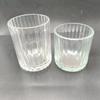 Efecto de Luz de Choque de Vidrio Vertical Accesorios para Cena Romántica a la Luz de Velas Portavelas de Aromaterapia Vaso Transparente Vertical para Velas