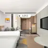 Móveis Modernos para Hotel Holiday Star Quarto Padrão Conjunto Completo Quarto Modelo Cama Especial Sofá Móveis Fixos Design de Reforma