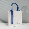 Bolsa Tote de Lona Tridimensional com Fita Transfronteiriça Feita Sob Medida de Alta Qualidade Promocional para Exposição Espessada Bolsa de Presente Personalização de Bolsa Tote