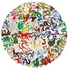 50 adesivos fofos de grafite de animais pequenos adesivos decorativos para skate geladeira copo d'água à prova d'água adesivos de papelaria criativos