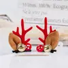 Pasador de Navidad Nuevo Pasador de Astas de Celebridad Cibernética Diadema Súper Linda Accesorios para el Cabello Regalo Navideño Adorno para la Cabeza de Navidad