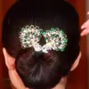 Presilha de Cabelo Estilo Chinês Pavão para Meninas, Acessórios Clássicos para Cabelo Cheongsam, Bolas, Joias de Luxo para Pessoas Preguiçosas, Presilhas Elegantes
