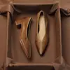 Zapatos planos de estilo coreano retro, súper suaves y modernos para mujer, con tacón medio grueso y punta fina, zapatos de abuela versátiles y cómodos, adecuados para el trabajo