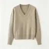Ropa de Mujer Transfronteriza 2026 Moda Estilo Europeo y Americano Casual Suave al Tacto Suéter de Punto Cardigan Cuello en V Mujer M87088