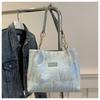 Bolso Grande Plisado Fresco Pequeño para Mujer 2024 Nueva Moda Estilo Mori Bolso de Hombro Alto Bolso Tote Casual Estilo Coreano