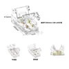 Conector sem Solda para Fita de LED Cob 8mm Conector de Fita de Luz Mini Fivela de Cristal Transparente Sem Sombreamento