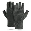 Guantes de Medio Dedo Rayados con Tira Adhesiva al por Mayor Suaves Antideslizantes Transpirables Protectores de Mano de Presión Guantes Deportivos para Fitness Ciclismo