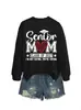 Mamá de último año clase de 2027 Amazon eBay sitio independiente moda casual sudadera de otoño e invierno para mujer
