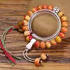 Pulsera tejida a mano de hueso de yak del Tíbet, DIY, pezuña de burro, accesorios de asta de ciervo para atraer la riqueza, estilo tibetano, cuentas de hueso con pátina, venta al por mayor