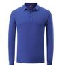 Camiseta de manga larga con solapa personalizada otoño e invierno polo shirt camisa publicitaria ropa de trabajo logo impreso personalizado reunión anual de empresa construcción de equipo