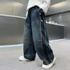 Roupas Infantis Meninos Roupas de Outono Calças 2026 Novo Estilo Primavera e Outono Crianças Médias e Grandes Calças Jeans Frescas Outono Meninos Calças Longas