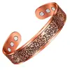 Set de Anillo y Pulsera Vintage de Flores Transfronterizos, Ajustable para Hombres y Mujeres, Pulsera de Árbol de la Vida de Cobre Rojo Cepillado Estilo Antiguo