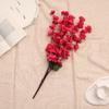 Ramas Artificiales de Flor de Durazno 7 Horquillas Flor de Durazno Jardín Paisaje Enverdecimiento Decoración Flor Artificial Set Boda Flor Falsa de Piso