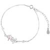 Pulseira Fada das Flores de Luxo Leve para Mulheres Simples Doce Fresca Acessórios para Namorada Chegada Nova Pulseira Flor de Diamante Brilhante para Mulheres
