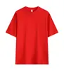 Camiseta de Algodão Pesado 240G Gola Redonda Cor Sólida Camiseta Base Camiseta Roupa de Trabalho Manga Curta Camiseta Masculina Personalização